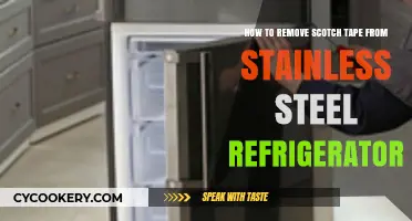Effortless Scotch Tape Removal from Stainless Steel Fridges
