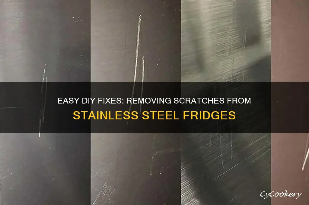 how to remove scratches from a stainless steel refrigerator