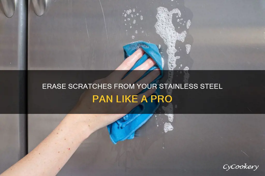 how to remove scratches from stainless steel pan