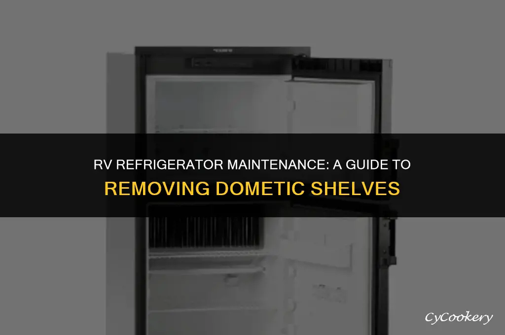 how to remove shelves from dometic rv refrigerator