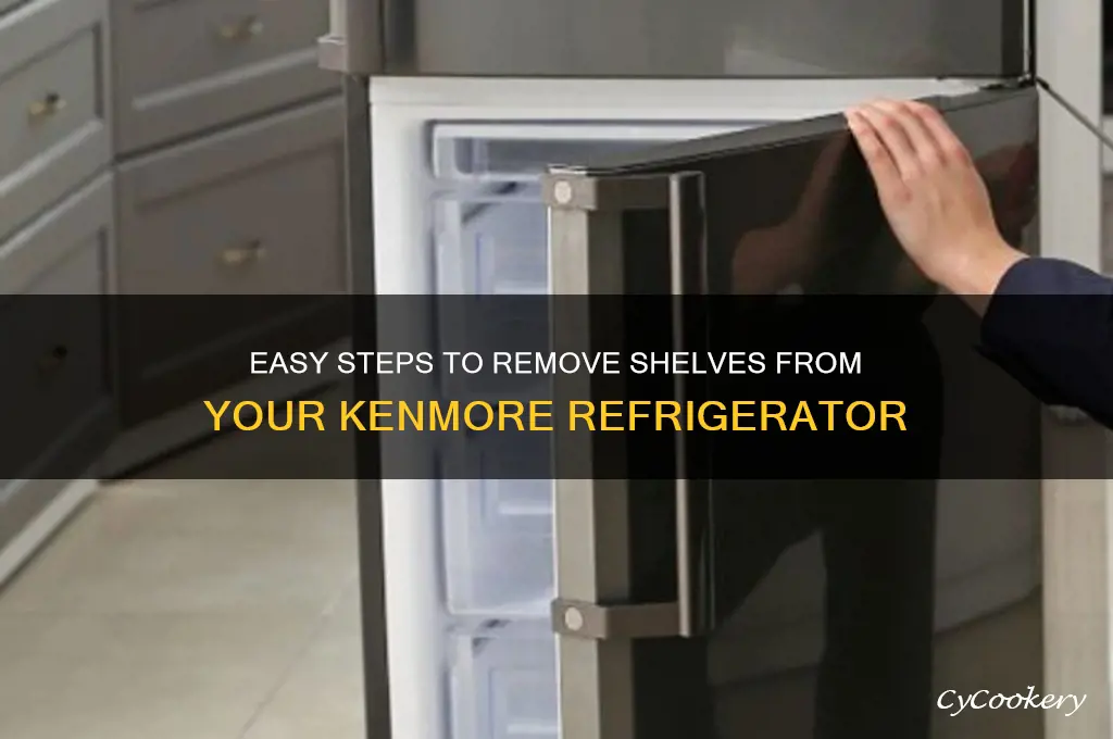 how to remove shelves from kenmore refrigerator