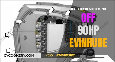 Removing Side Cowl Pan: Evinrude 90HP Guide