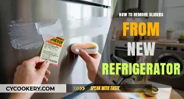 Easy Steps to Remove Sliders from Your New Refrigerator