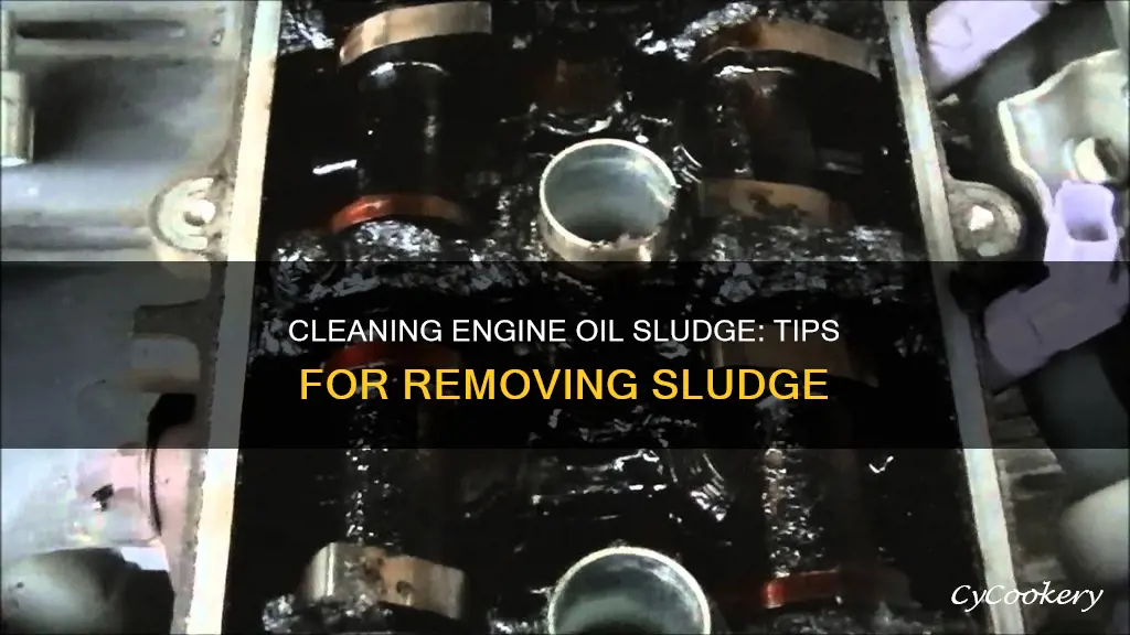 how to remove sludge from engine oil pan