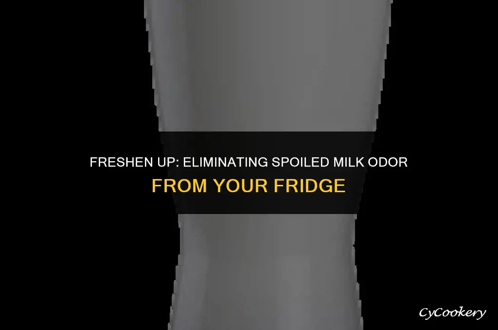 how to remove spoiled milk smell from refrigerator