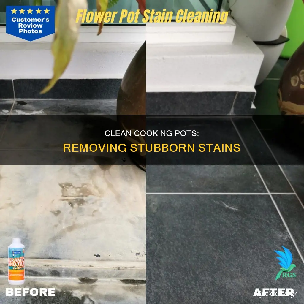how to remove stains from cooking pots