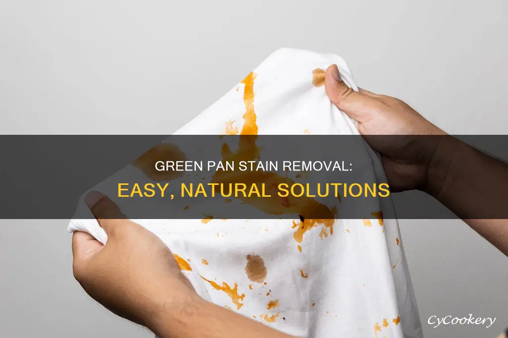 how to remove stains from organic green pans