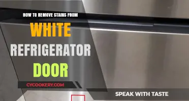 Effortless Cleaning: Removing Stains from Your White Fridge Door