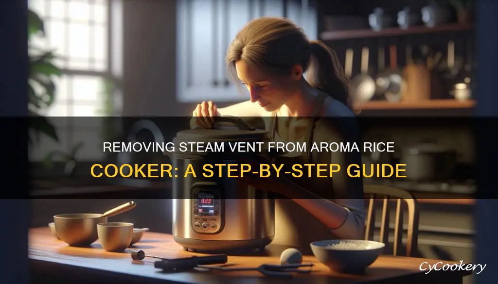 how to remove steam vent from aroma rice cooker