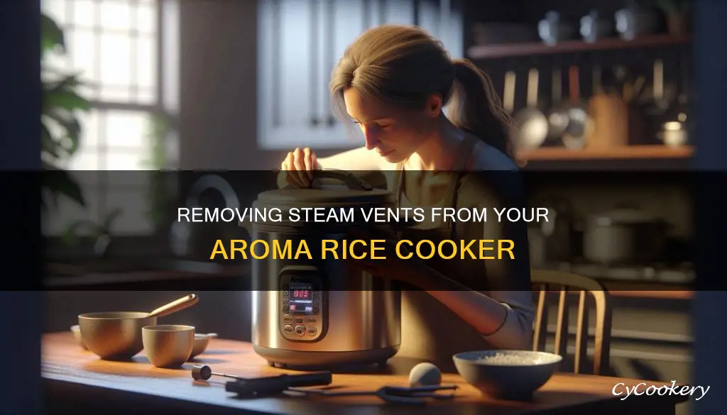 how to remove steam vet from aroma rice cooker