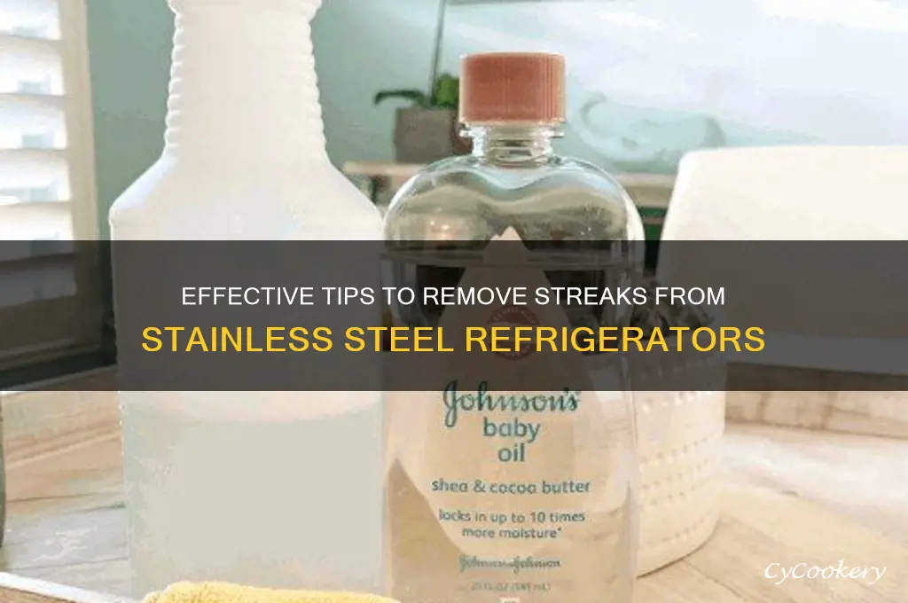 how to remove streaks from stainless refrigerator