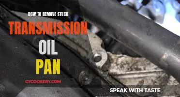 Removing Stuck Transmission Oil Pan: DIY Guide