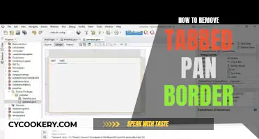 Easy Steps to Eliminate Tabbed Pan Border Issues