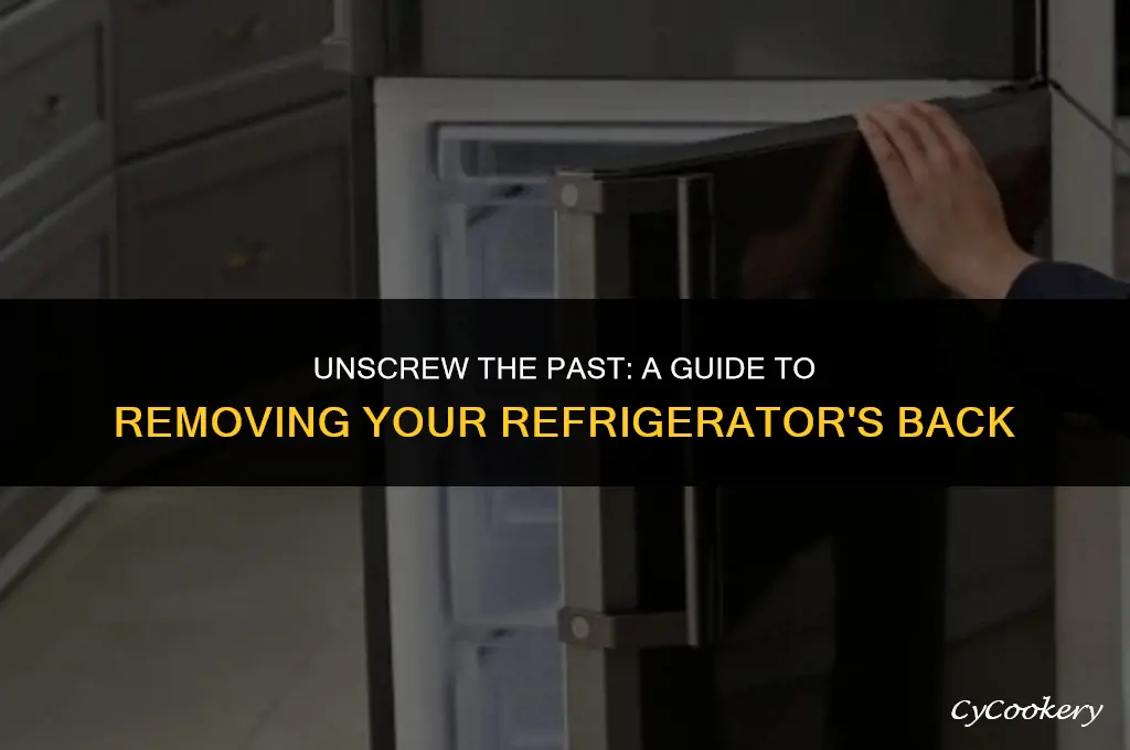 how to remove the back of a refrigerator
