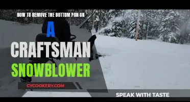 Craftsman Snowblower: Removing the Bottom Pan Efficiently