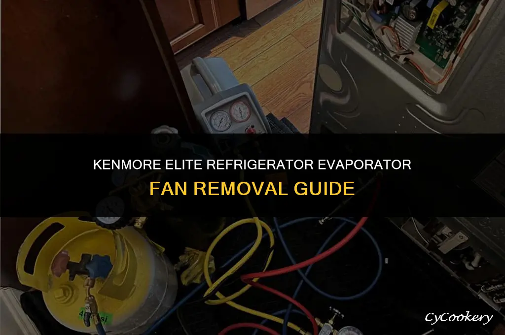how to remove the evaporator fan kenmore elite refrigerator