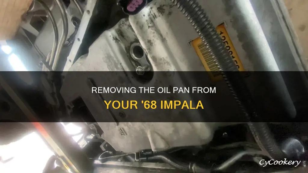 how to remove the oil pan from a 1968 impala