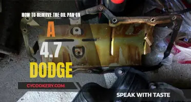 Removing Oil Pan on a 4.7 Dodge: Step-by-Step Guide