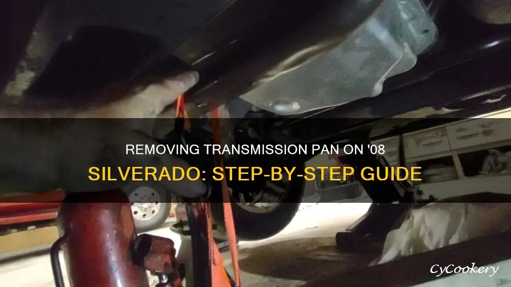 how to remove transmission pan 08 silverado