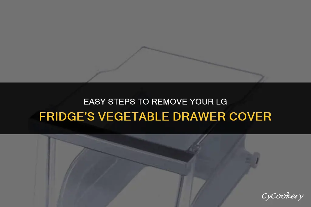 how to remove vegetable drawer cover from lg refrigerator