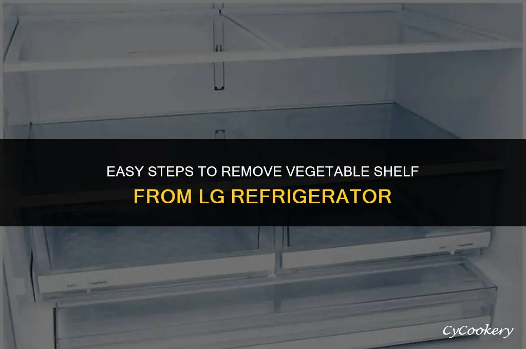 how to remove vegetable shelf from lg refrigerator