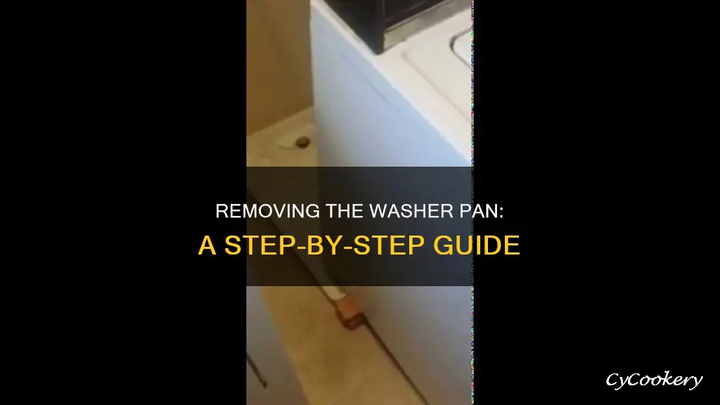 how to remove washer pan