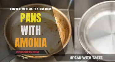 Amonia: The Secret to Removing Water Stains from Pans