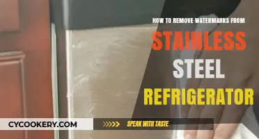 Stainless Steel Rescue: Erasing Watermarks from Your Fridge