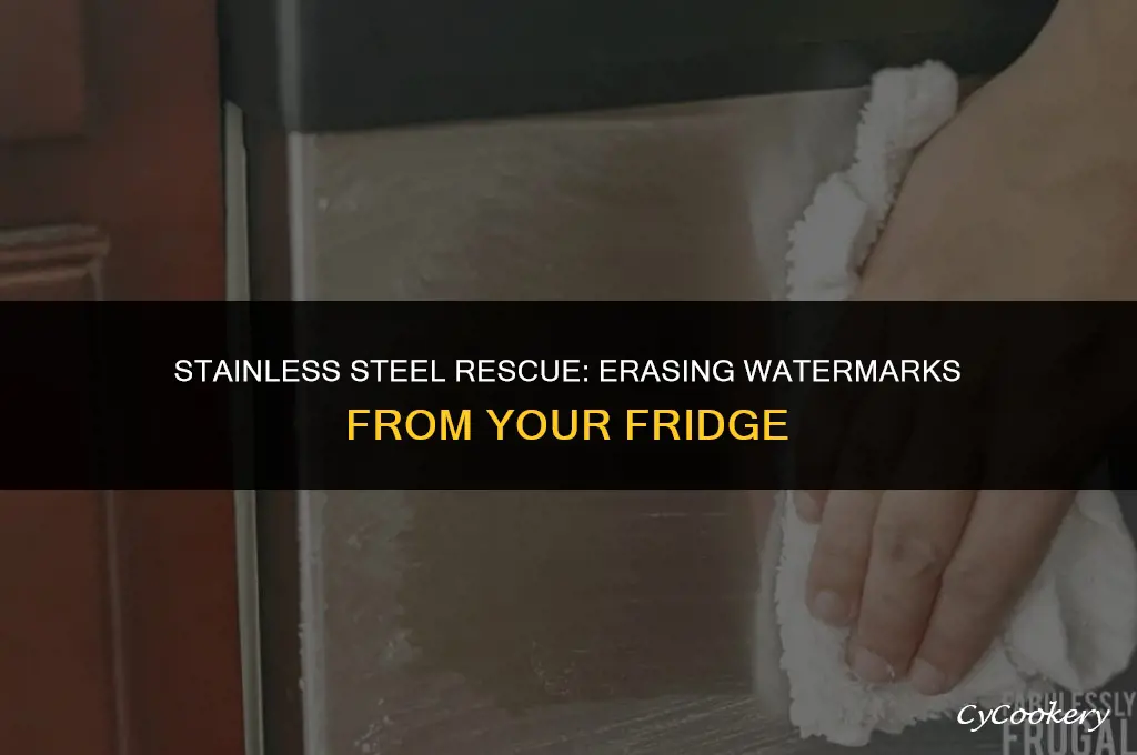 how to remove watermarks from stainless steel refrigerator
