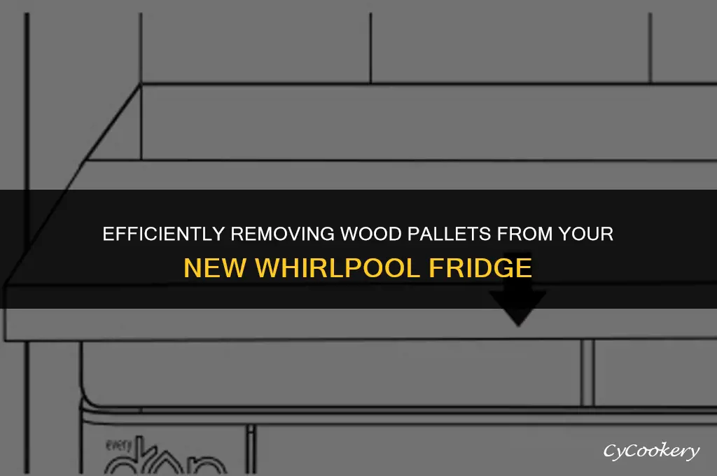 how to remove wood pallet from new whirlpool refrigerator