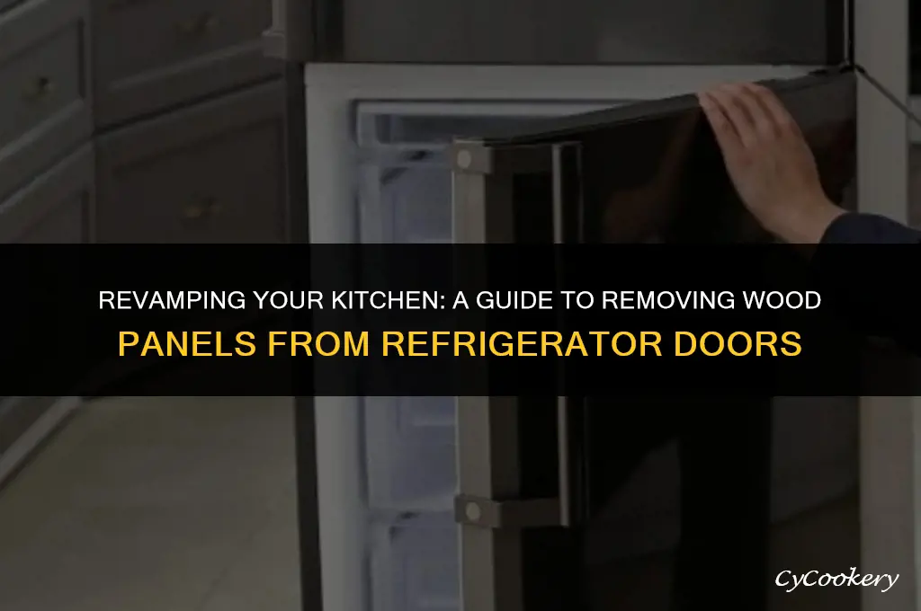 how to remove wood panels from refrigerator doors