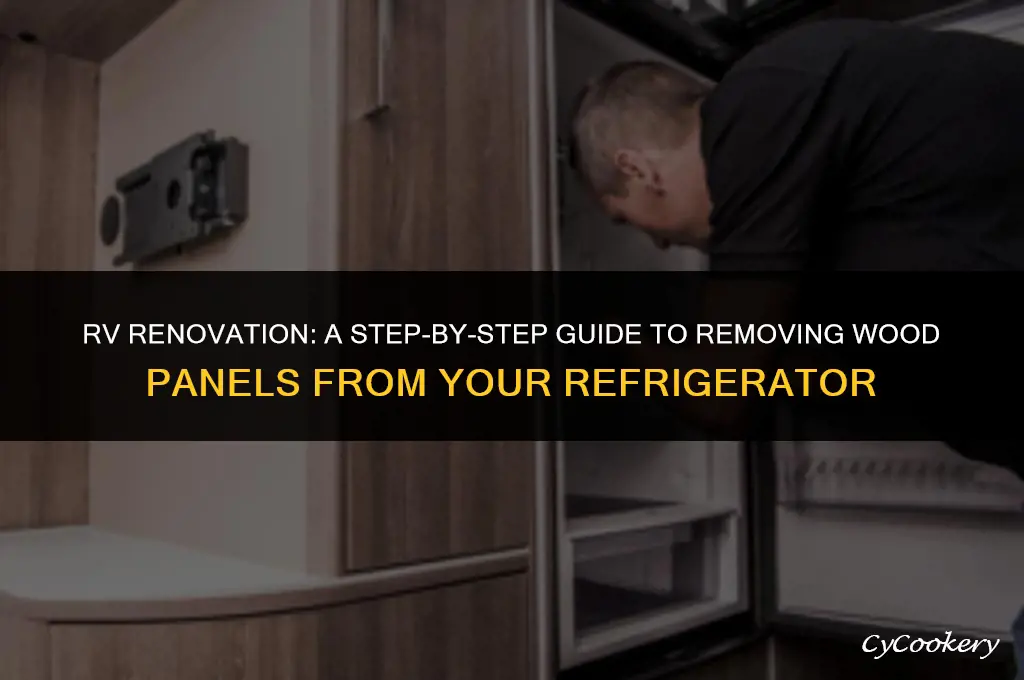 how to remove wood panels from rv refrigerator