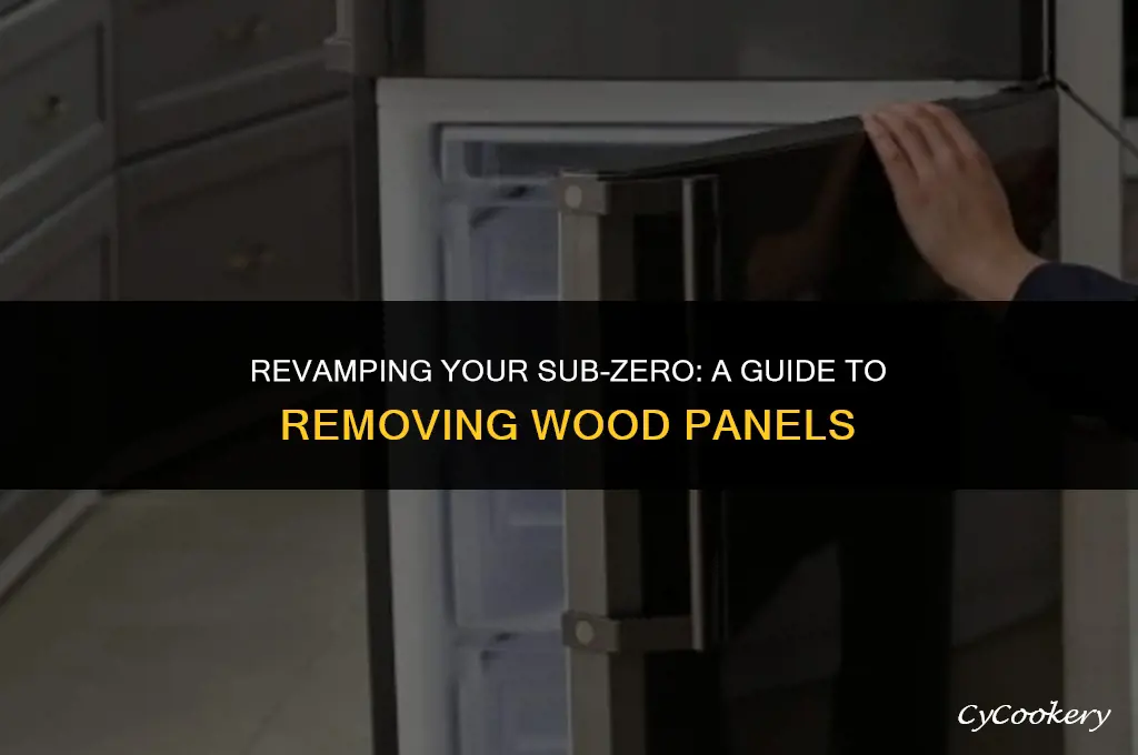 how to remove wood panels from sub zero refrigerator