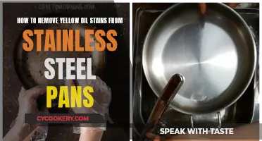 Removing Yellow Oil Stains from Stainless Steel Pans