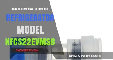 Easy Guide to Removing Water Tube in KFCS22EVMS8 Refrigerator Model
