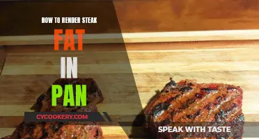 Sizzling Steak: Render Fat, Enhance Flavor in the Pan