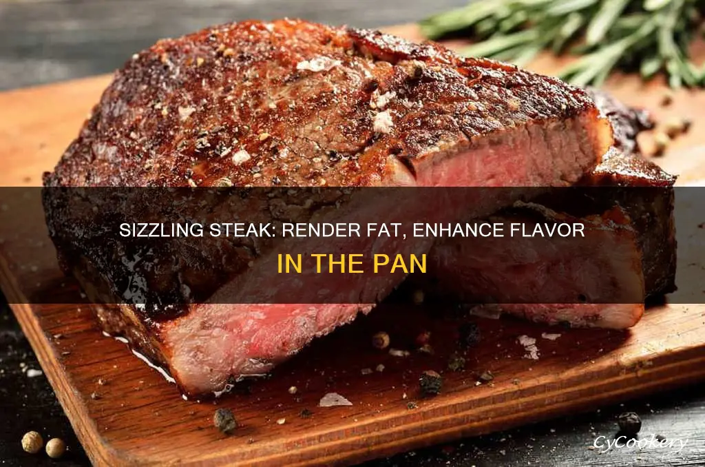 how to render steak fat in pan