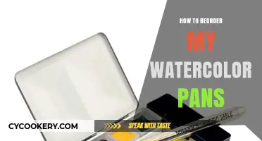 Reordering Watercolor Pans: A Step-by-Step Guide