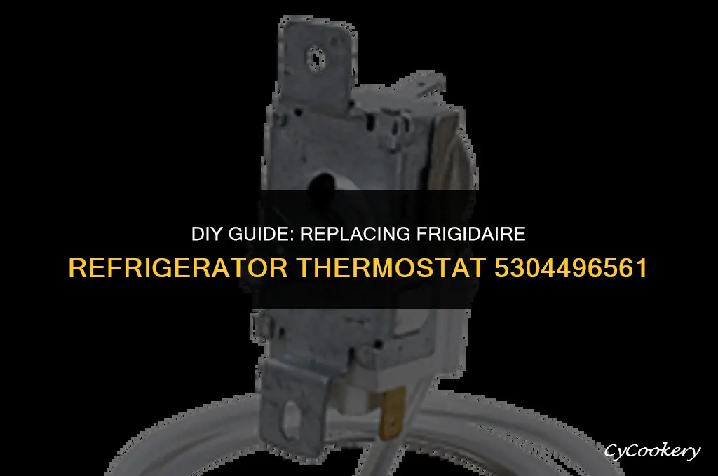 how to repace frigidaire refrigerator temperature control thermostat 5304496561