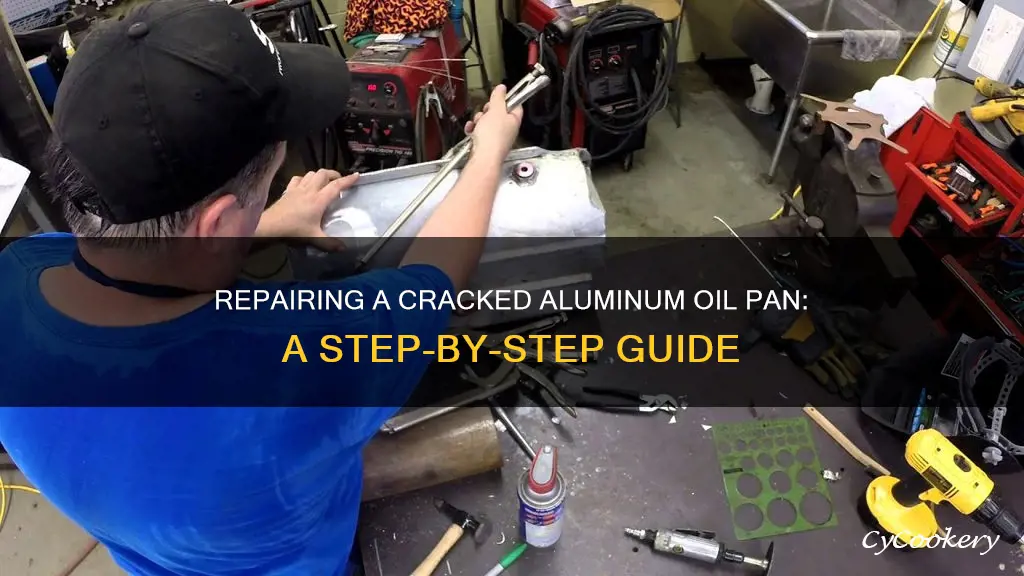 how to repair a cracked aluminum oil pan