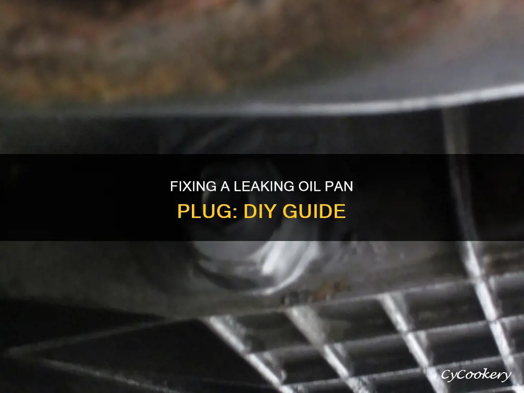 how to repair a leaking oil pan plug