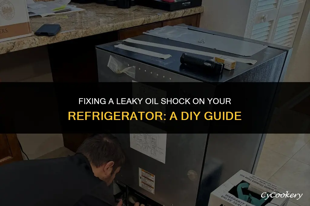 how to repair a leaking oil shock on refrigerator
