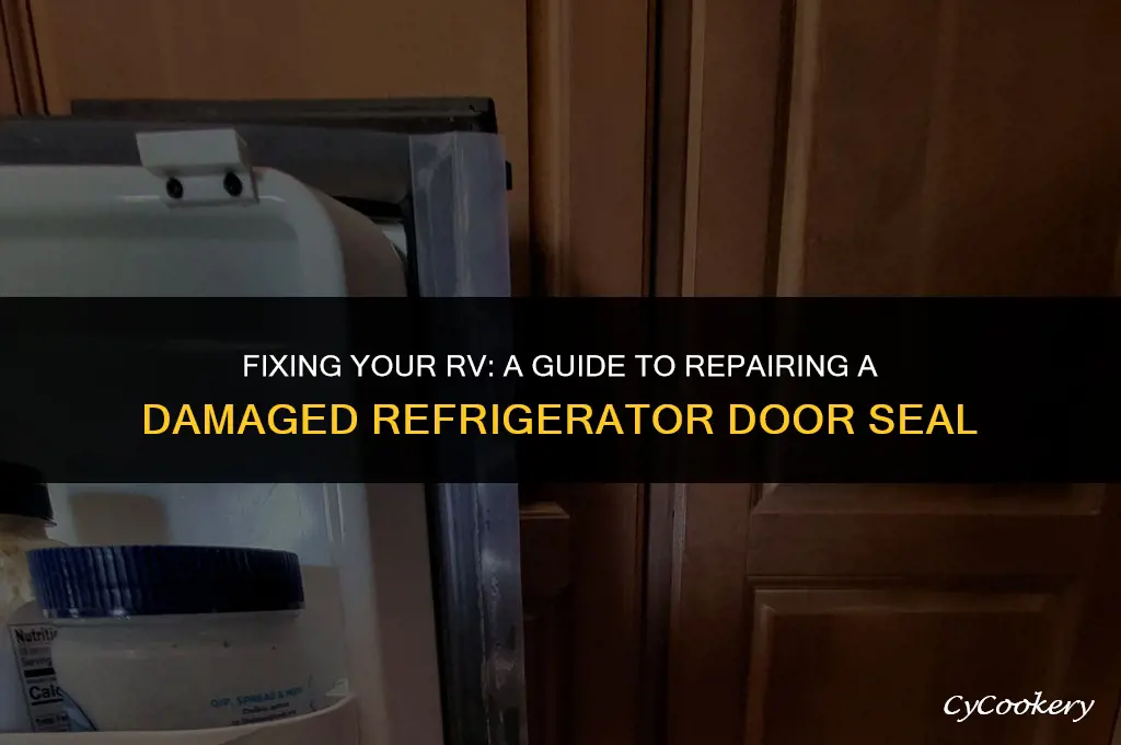how to repair an rv damage refrigerator door seal