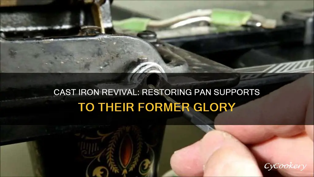 how to repair cast iron pan supports