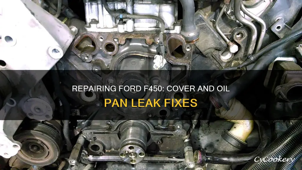 how to repair f450 from cover and oil pan leak