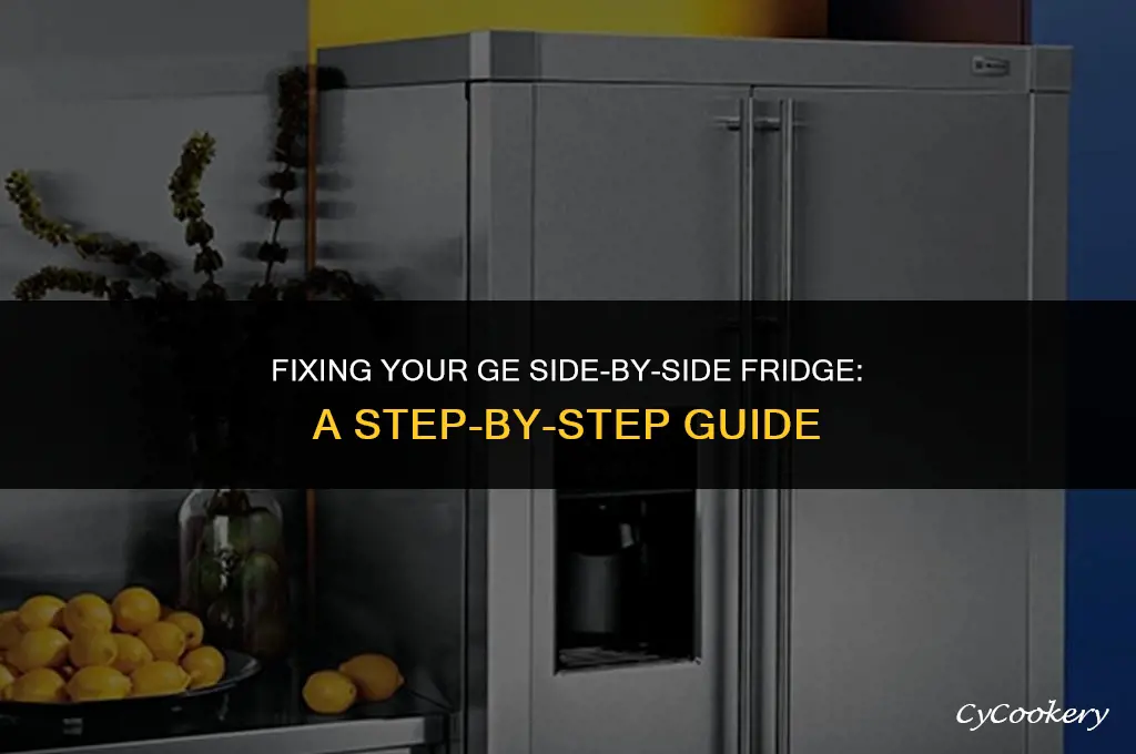 how to repair ge side by side refrigerator