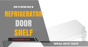 Fixing a Hole in Your Refrigerator Door Shelf: A DIY Guide