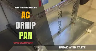 Fixing a Leaking AC: Repairing the Drip Pan