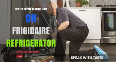 Fixing a Leaky Hose on Your Frigidaire Refrigerator: A DIY Guide