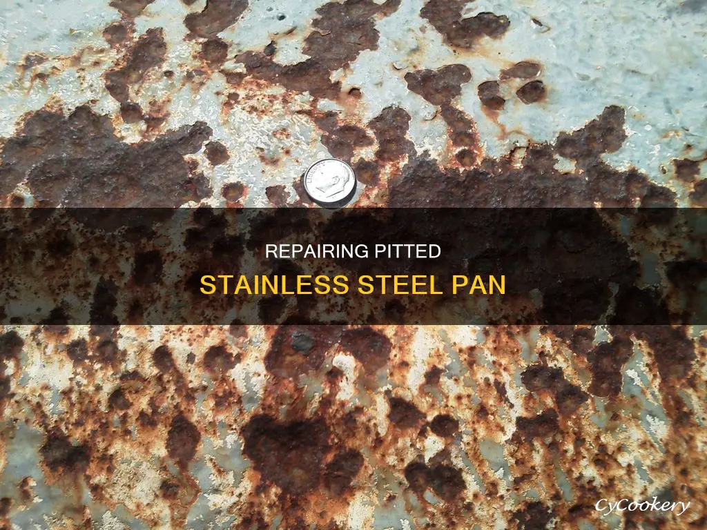 how to repair pitted stainless steel pan